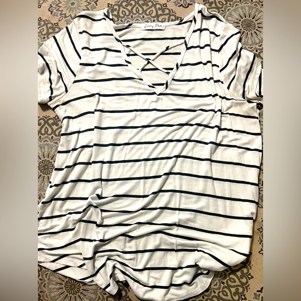 Black and White stripped top